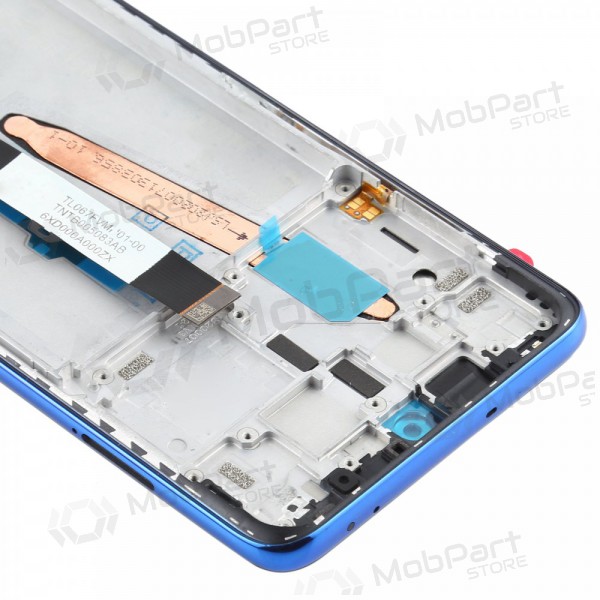 Xiaomi Poco X3 / X3 NFC scherm (blauw) (met een frame) (service pack) (origineel)