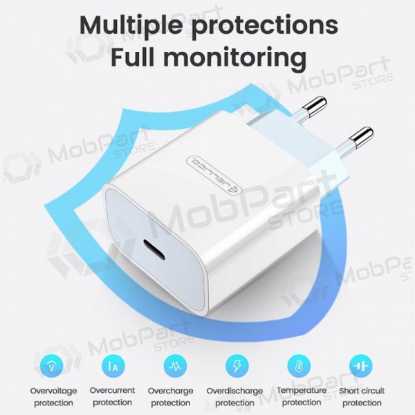 Lader Jellico AK180 20W USB-C + USB-C to Lightning cable 1.0m wit