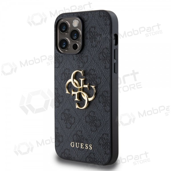 Apple iPhone 14 Pro Max hoesje - Guess PU 4G Metal Logo (grijs)