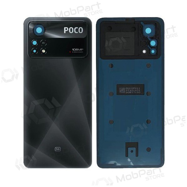 Xiaomi Poco X4 Pro 5G achterkant (zwart) (origineel) (service pack)