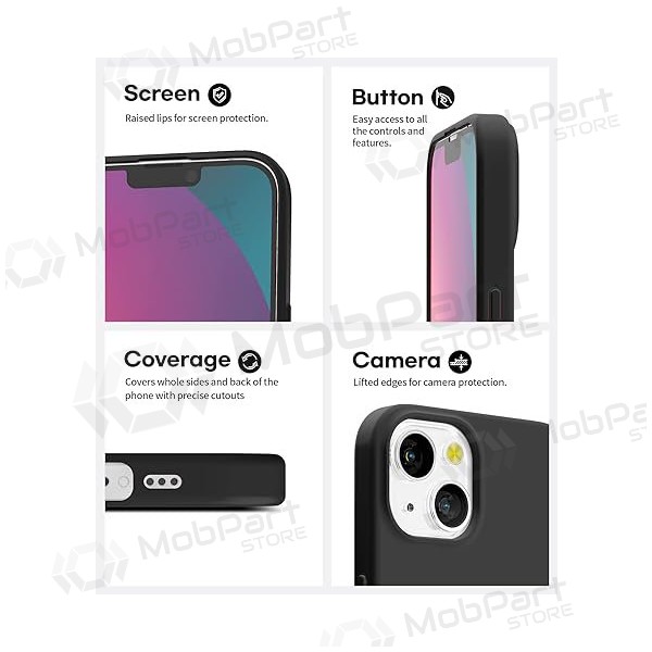 Apple iPhone 12, 12 Pro hoesje - Mercury Soft Feeling (zwart)