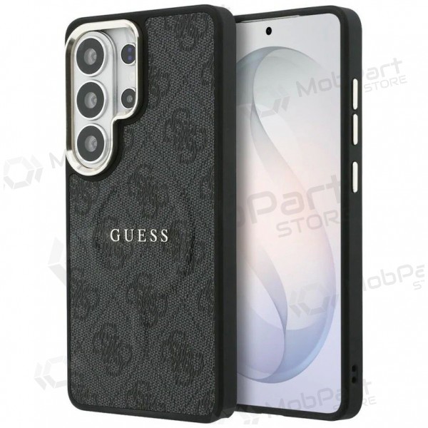 Samsung Galaxy S26 Ultra hoesje - Guess PU Leather 4G Gold Frame Magnetic (zwart)