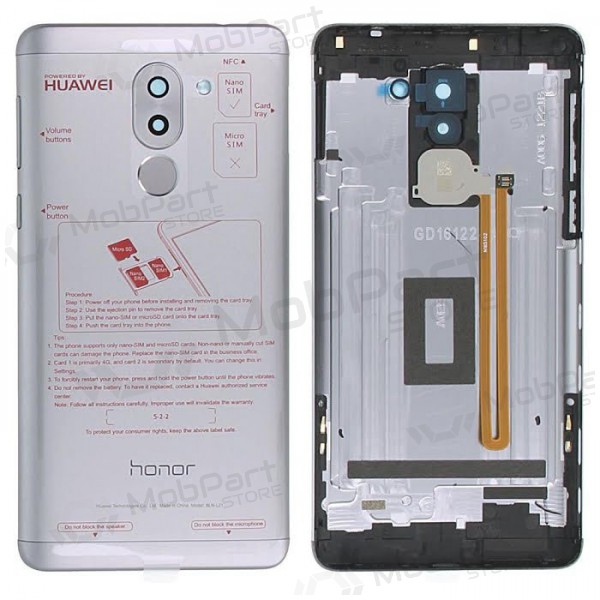 Huawei Honor 6X achterkant (grijs) (gebruikt grade C, origineel)