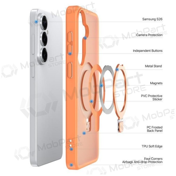Samsung Galaxy S26 Ultra hoesje - Dux Ducis Yind Magnetic Stand (oranje)
