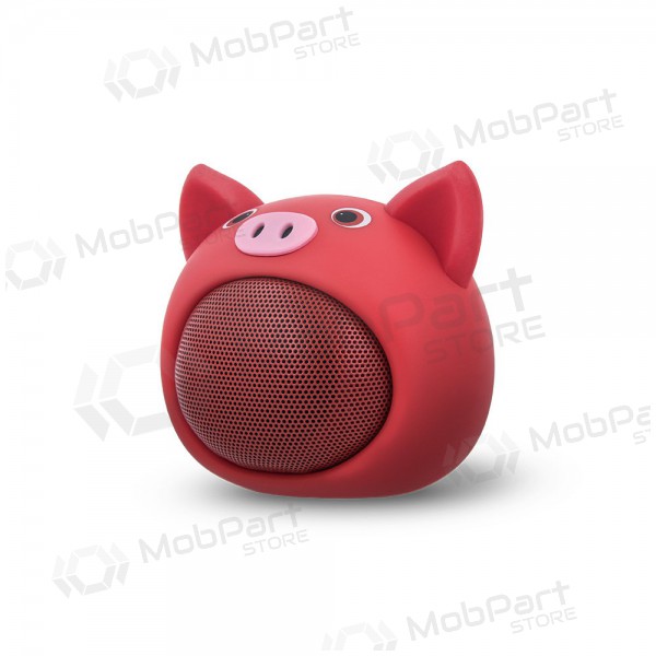 Bluetooth draagbare topspeaker Forever Sweet Animal Pig Rose ABS-100