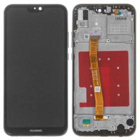Huawei P20 Lite scherm (zwart) (met een frame) (gebruikt grade B, origineel)