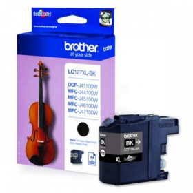 Brother LC 127XL (LC127XLBK), zwarte cartridge voor inkjetprinters, 1200 pagina's.