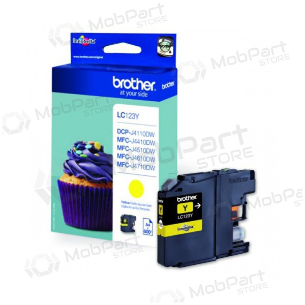 Brother LC 123 (LC123Y), geel patroon voor inkjetprinters