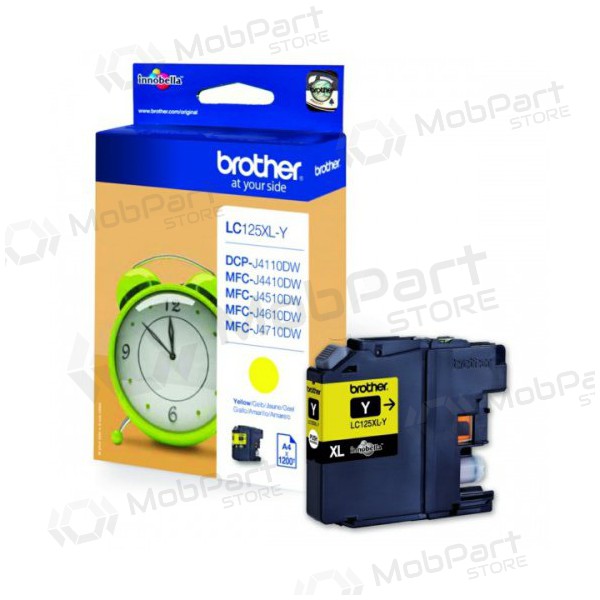 Brother LC 125XL (LC125XLY), gele inktcartridge voor inkjetprinters