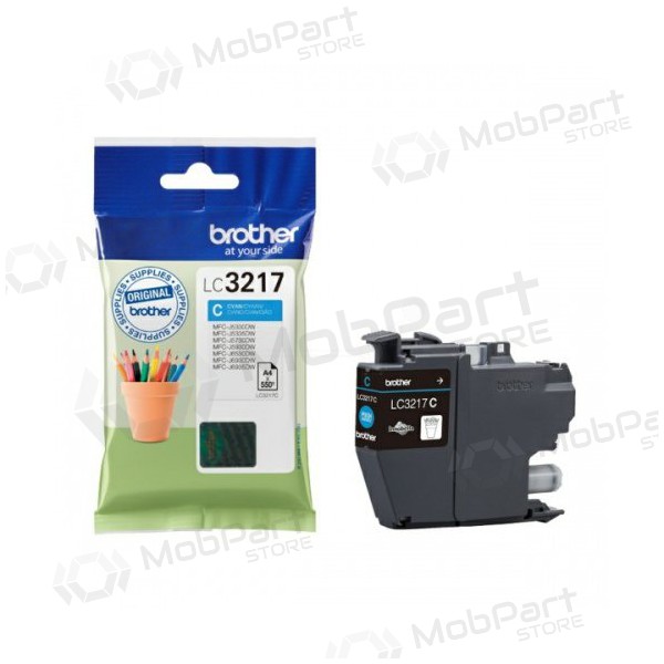 Brother LC 3217 (LC3217C), cyaan inktcartridge voor inkjetprinters, 550 pagina's.