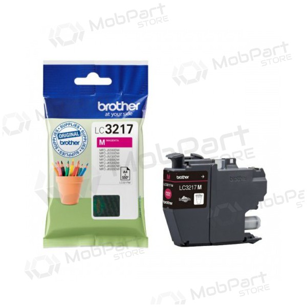 Brother LC 3217 (LC3217M), paarse cartridge voor inkjetprinters, 550 pagina's
