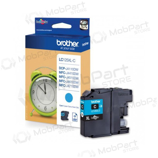 Brother LC125XLC (LC125XLC), cyaan inktcartridge voor inkjetprinters