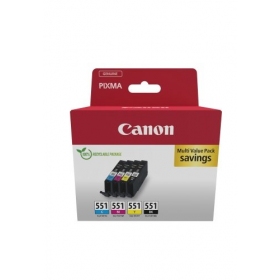 Canon CLI-551 (6509B015) inktcartridgeset, C/M/Y/BK
