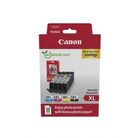 Canon CLI-581XL (2052C004) fotowaardepakket inktcartridgeset, C/M/Y/BK