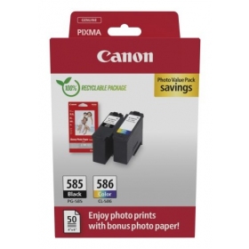 Canon PG-585/CL-586 (6205C004) fotowaardepakket inktcartridgeset, ZW/CMY