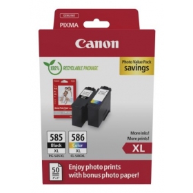 Canon PG-585XL/CL-586XL (6204C005) fotowaardepakket inktcartridgeset, ZW/CMY