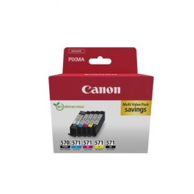 Canon PGI-570 PGBK/CLI-571 (0372C006) inktcartridgeset, PGBK/C/M/Y/BK