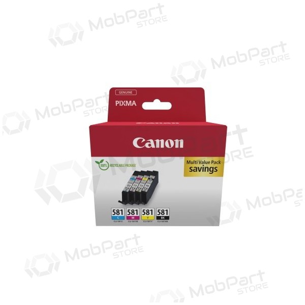 Canon CLI-581 (2103C007) Inktcartridgeset, C/M/Y/BK