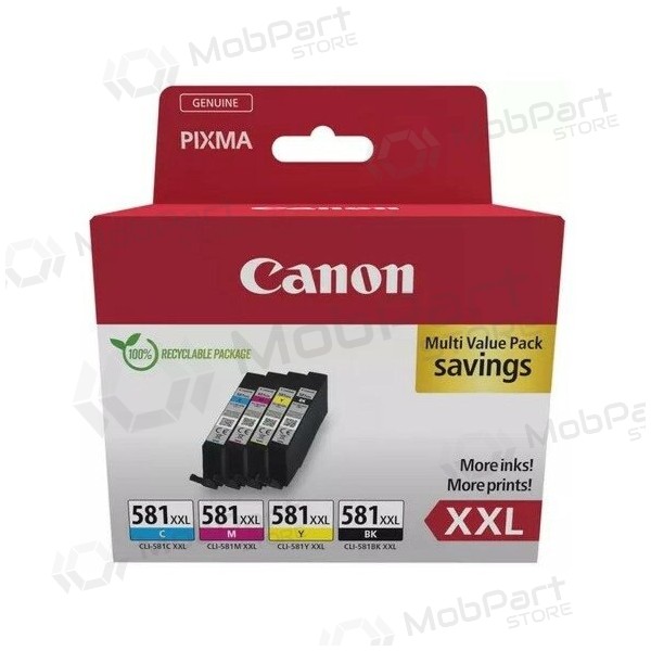 Canon CLI-581XXL (1998C007) Inktcartridgeset, C/M/Y/BK