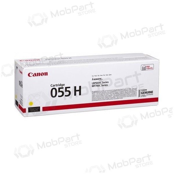 Canon CRG 055H (3017C002) gele tonercartridge voor laserprinters, 5900 pagina's.