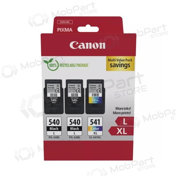 Canon PG-540L/CL-541XL (5224B017) Inktcartridgeset, BK/CMY