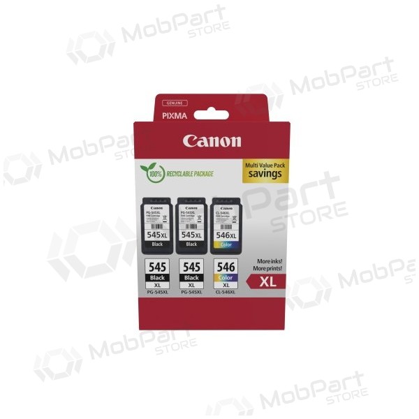 Canon PG-545XL/CL-546XL (8286B013 inktcartridgeset, ZW/CMY
