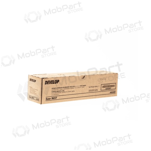 Develop TN217 (A2020D1) lasercartridge, Zwart