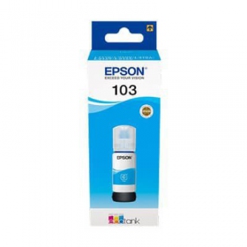 Epson 103 EcoTank (C13T00S24A), cyaan inktfles voor inkjetprinters, 65 ml