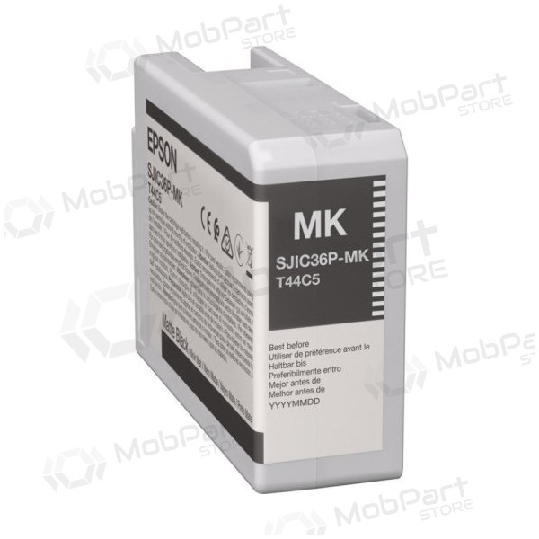 Epson SJIC36P(MK) (C13T44C540) Inktcartridge, Matzwart