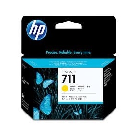 HP 711 3-pack (CZ136A) Inktcartridge, Geel (SPEC)