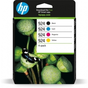 HP 924 CMYK 4-pack (6C3Z1NE) Inktcartridgeset, ZW/C/M/G