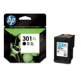 HP No.301 XL (CH563EE) zwarte inktcartridge voor inkjetprinters, 480 pagina's.