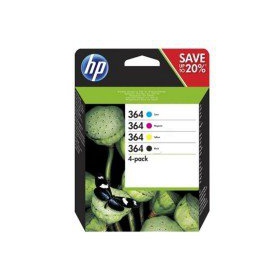 HP No.364 Kasečių rinkinys (N9J73AE), zwart en trispalvė patroon voor inkjetprinters, 250 pagina's.