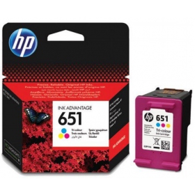 HP No.651 (C2P11AE), driekleuren inktcartridge voor inkjetprinters, 300 pagina's.