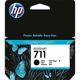 HP No.711 LC (CZ129A), zwarte cartridge voor inkjetprinters