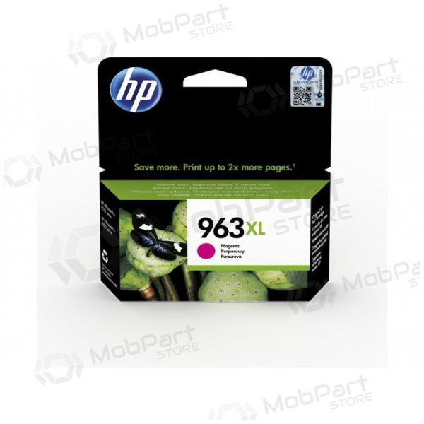 HP 963XL (3JA28AE) paarse inktcartridge voor inkjetprinters, 1600 pagina's.