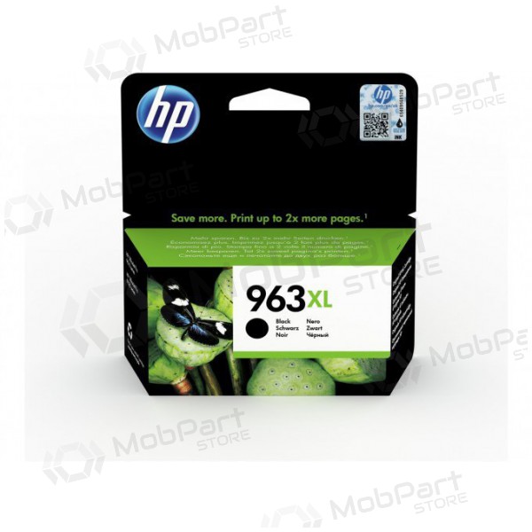 HP (3JA30AE, 963XL), zwarte cartridge voor inkjetprinters, 2000 pagina's