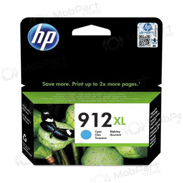 HP (3YL81AE, 912XL), cyaan cartridge voor inkjetprinters, 825 pagina's.