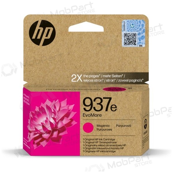 HP 937e EvoMore (4S6W7NE) inktcartridge, magenta