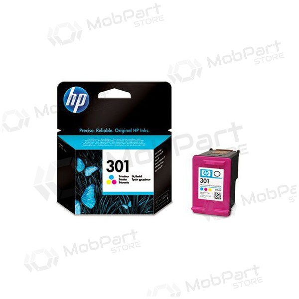 HP nr. 301 (CH562EE), driekleureninktcartridge voor inkjetprinters, 165 pagina's.