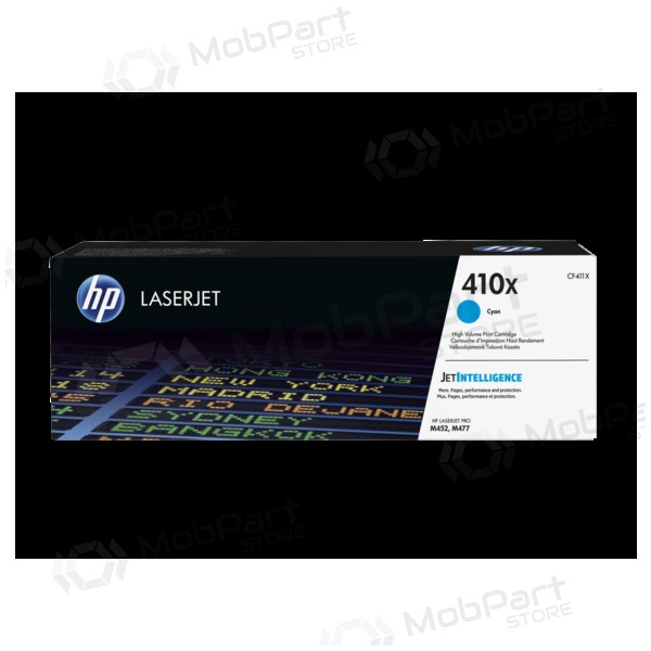 HP nr. 410X HC (CF411X), cyaan cartridge voor laserprinters, 5000 pagina's