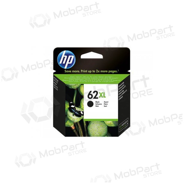 HP No.62XL (C2P05AE), zwart patroon voor inkjetprinters, 600 pagina's.