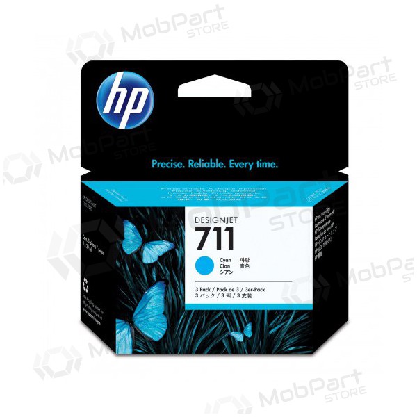 HP No.711 (CZ130A), cyaan inktcartridge voor inkjetprinters