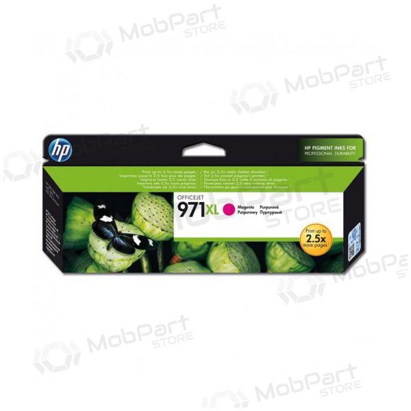 HP No.971 XL (CN627AE),  patroon voor inkjetprinters, 6600 pagina's.