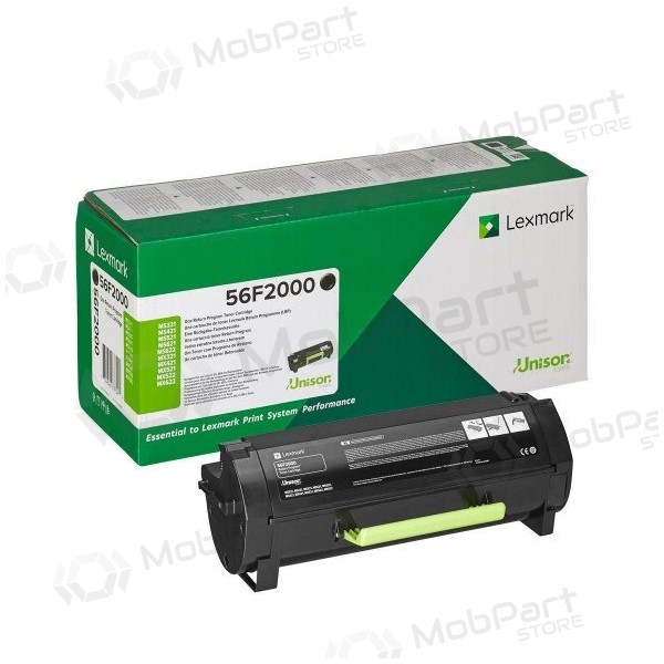 Lexmark 56F2000 lasercartridge, zwart