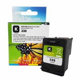 Compatibele Static Control HP 338 (C8765EE) zwarte inktcartridge voor inkjetprinters, 480 pagina's.