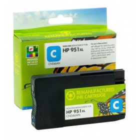 Compatibele Static Control HP 951XL (CN046AE) met nieuwe chip, cyaan inktcartridge voor inkjetprinters, 1500 pagina's.