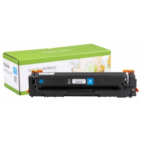 Compatibele cyaan toner cartridge voor laserprinters, vervangt HP 203X (CF541X) / Canon CRG-054HC, met nieuwe Static Control chip, 2500 pagina's.