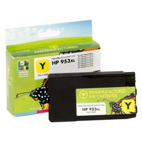 Compatibel Static Control HP 953 XL (F6U18AE) met nieuwe chip, gele inktcartridge voor inkjetprinters, 1600 pagina's.
