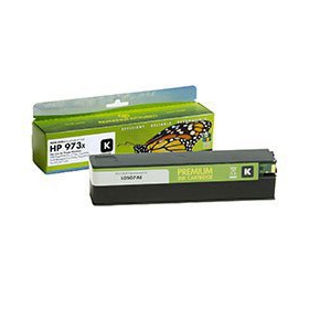 Compatibele Static Control HP Nr. 973X (L0S07AE) zwarte inktcartridge met nieuwe chip voor inkjetprinters, 10.000 pagina's.